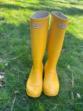 Hunter Logo Lined Rain Boot